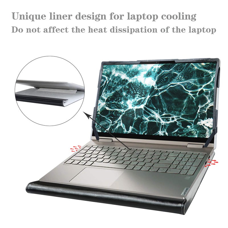 Alapmk Protective Case for HP EliteBook 850 G8/ EliteBook 855 G7/ EliteBook 855 G8/ ZBook Firefly 15 G7/ ZBook Firefly 15 G8/ ProBook 650 G8/ ProBook 450 G8 15.6-inch Laptop,Black - Image 5